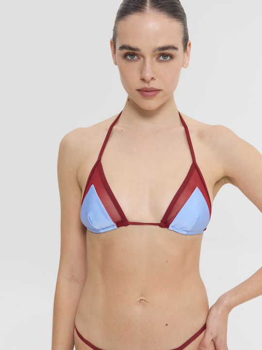 Set Bikini Ciel/wine shiny