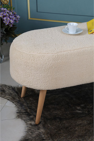Hocker Für Das Wohnzimmer Beiges 90x40x40cm