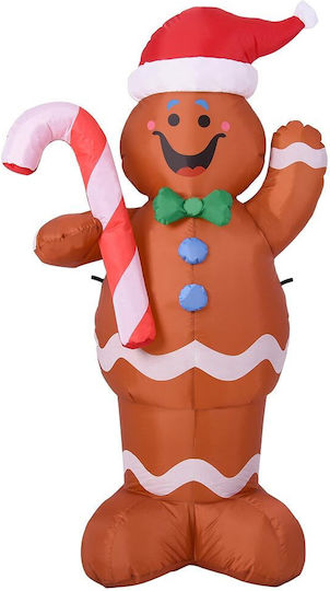 Bakaji Inflatable Christmas Gingerbread Man 150 cm Led Outdoor 02052860