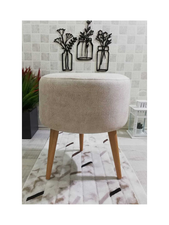 Living Room Wooden Scandinavian Stools 33x33x46cm