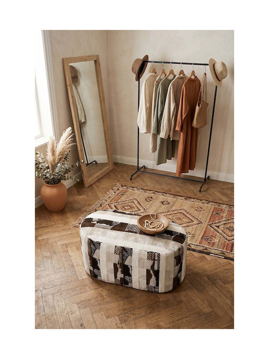 Living Room Fabric Upholstered Multicolour Stool