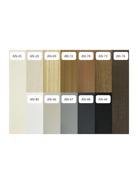 FS Wooden Shading Blind In Black Colour W100xH100cm