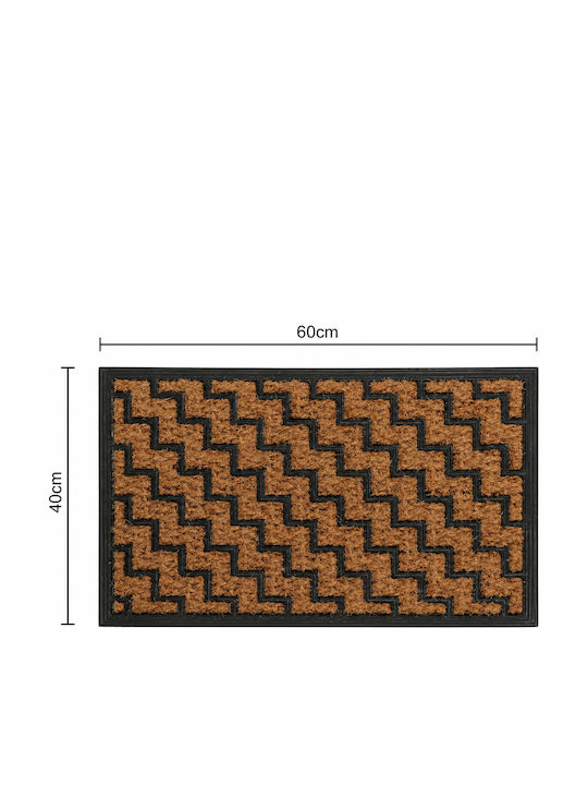 MRShome Πατάκι Εισόδου από Καουτσούκ 40x60εκ.