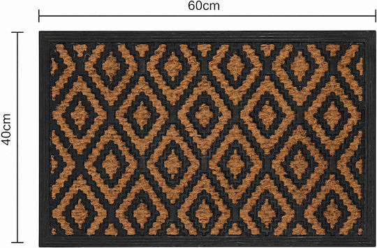 MRShome Входен Килим От Каучук 40x60см