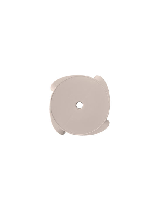 Gartenhocker aus Polypropylen 685700 Cappuccino 36x36x43cm