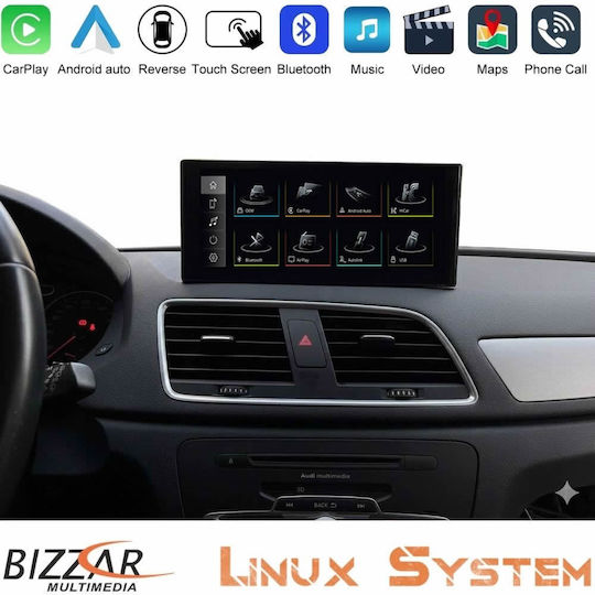 Bizzar Οθόνη Αφής 10.25" για Ταμπλό Αυτοκινήτου Audi Q3 Volkswagen Up με Bluetooth/USB/AUX/WiFi/Apple-CarPlay