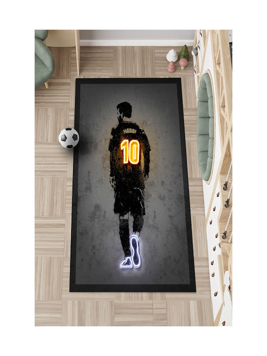 SteweHome Παιδικό Χαλί Ποδόσφαιρο Πολύχρωμο 100x400cm Πάχους 60mm