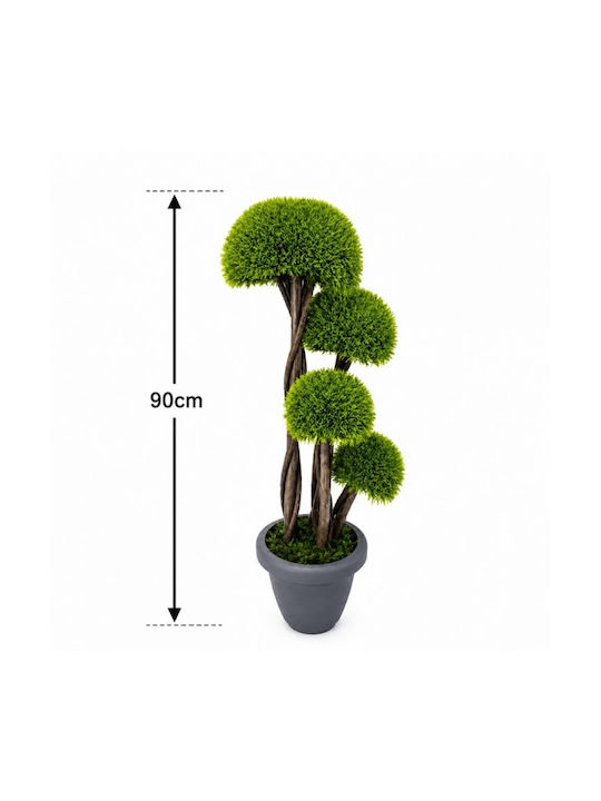 Künstliche Dekorative Topfpflanze Bonsai Moos Pilz Topf 90cm Galifas 554008 Galifas