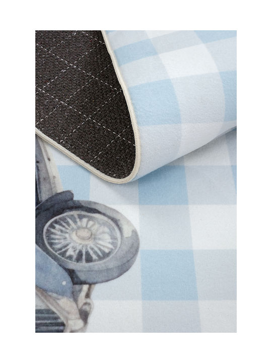 SteweHome Kids Cotton Blue Rug 80x150cm Thickness 90mm