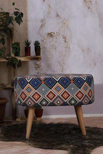 Living Room Wooden Oval Stool