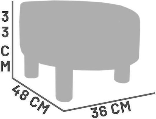 Living Room Plastic Gray Stool