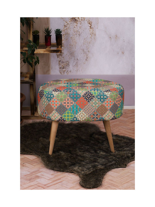 Wooden Multicolour Living Room Stools