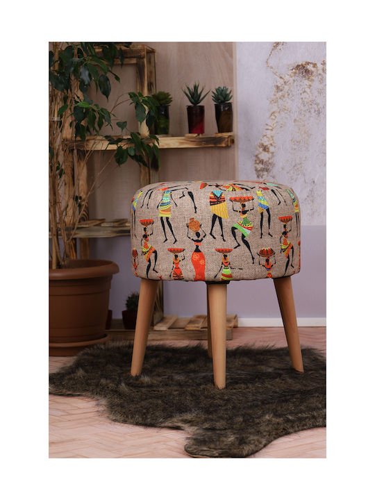 Taburet Bucătărie Lemn Multicolor