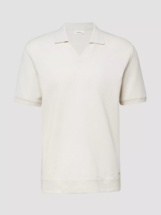 Polo Short Sleeve Blouse Cream
