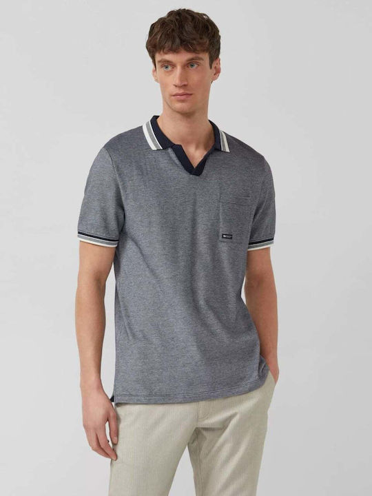 Polo Short Sleeve Blouse Bleumarin Inchis