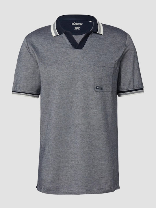 Polo Short Sleeve Blouse Bleumarin Inchis