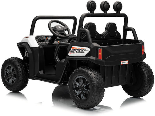 Doppelsitzer Elektrisch mit Fernbedienung 12 Volt Weiß BUGGY-HL5588-Weiß