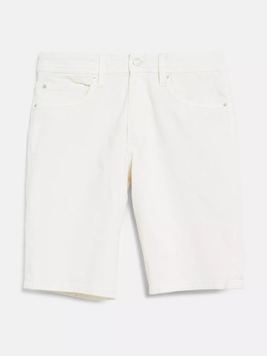 Bermude Denim Bărbați Albe