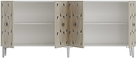Sideboard mit Spiegel Weißer 180x32x75cm
