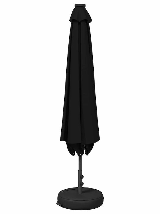 Umbrelă Rotundă Din Aluminiu Neagră Φ2.3m