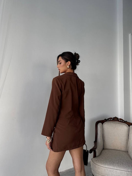 Σετ με Φούστα Brown