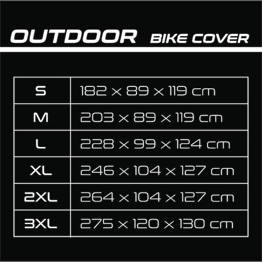 Seca Motorcycle Cover Rubber Material Size S