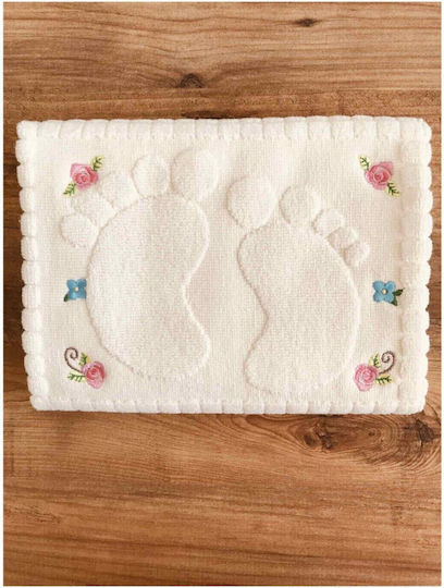 SteweHome Badematten Baumwollset Weiß 50x70cm 3 Stück