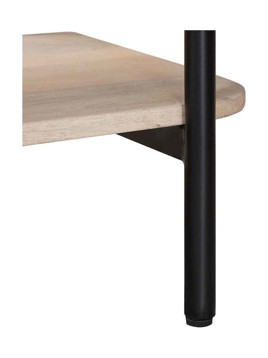Table Made of Solid Wood White 100x30x76cm