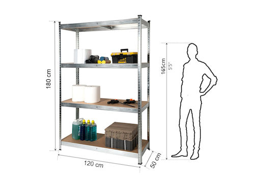 General Trade Dexion Shelf 50x50x120cm With 4 Shelves Total Load Capacity 1200kg