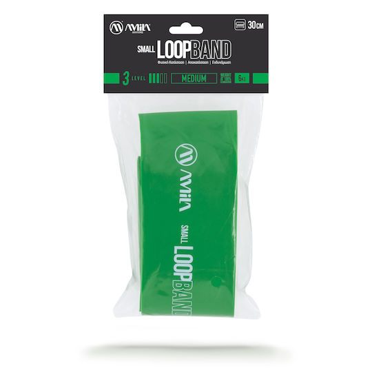 AMILA Resistance Band Loop Moderate Green 0.3m