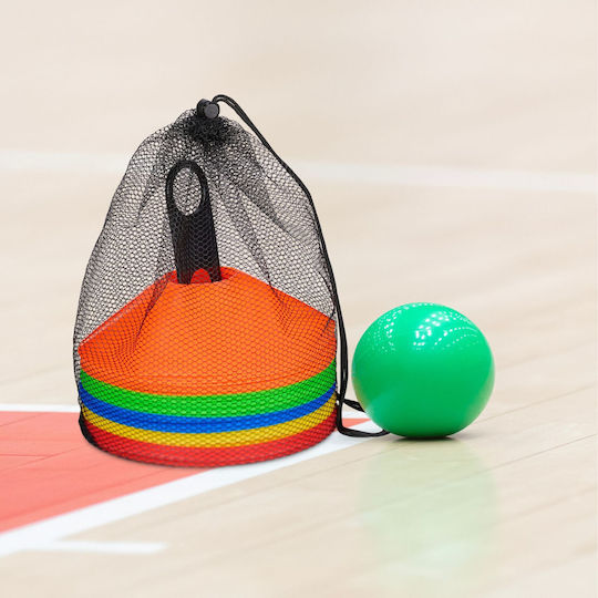 Set 50 Football Marking Cones Relaxdays Multicolor 5x19cm