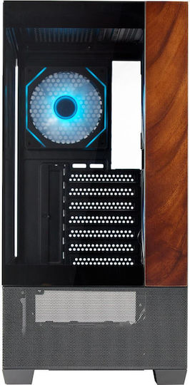 CoolerMaster Master Elite 690 Gaming Midi Tower Κουτί Υπολογιστή με Πλαϊνό Παράθυρο και ARGB Φωτισμό Μαύρο