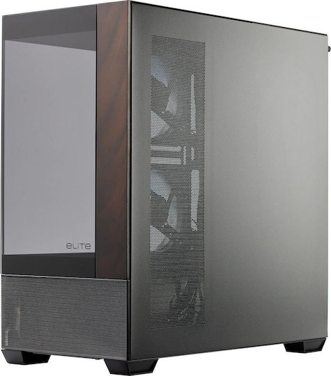 CoolerMaster Master Elite 690 Gaming Midi Tower Κουτί Υπολογιστή με Πλαϊνό Παράθυρο και ARGB Φωτισμό Μαύρο