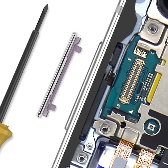 Clappio Ersatzvolumen-Taste Galaxy Z Flip6 Reaktionsfähig Graue