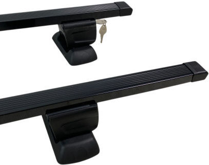 Car Roof Bars Factory Bolted Mounts 140 Cm Key Black Steel Set 2 Pieces Rb009a-135