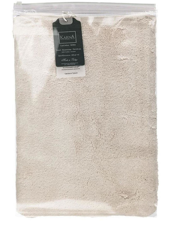 SteweHome Πετσέτα Προσώπου 50x90εκ. Γκρι 4τμχ Βάρους 600gr/m²