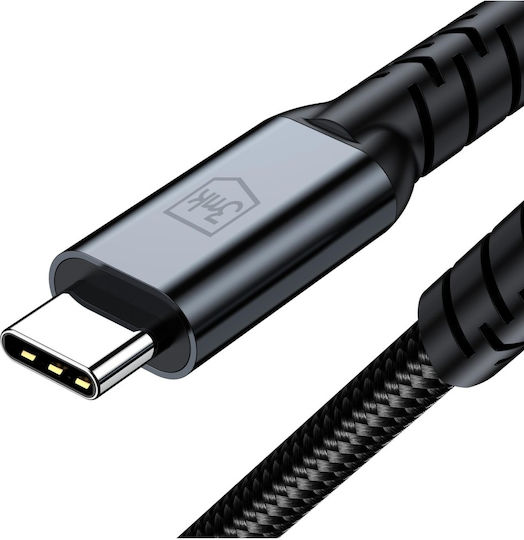 3MK USB 3.2 Video Cable USB-C male - USB-C / Thunderbolt 4 240W Μαύρο 2m