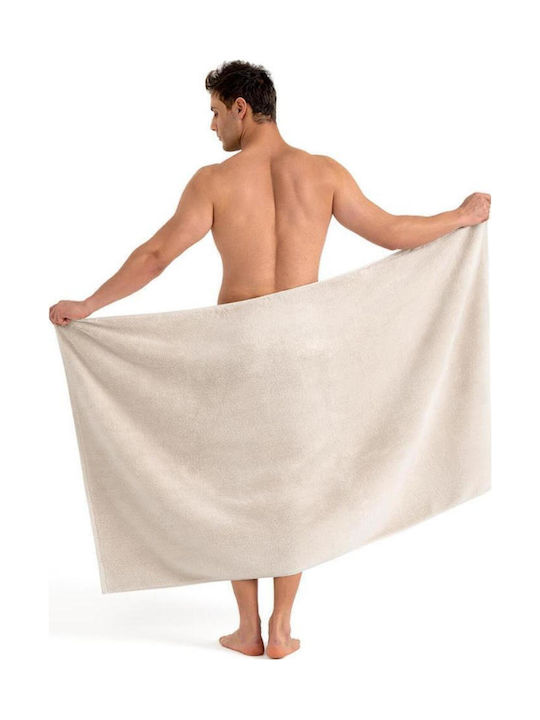 SteweHome Πετσέτα Προσώπου 50x90εκ. Γκρι 4τμχ Βάρους 600gr/m²