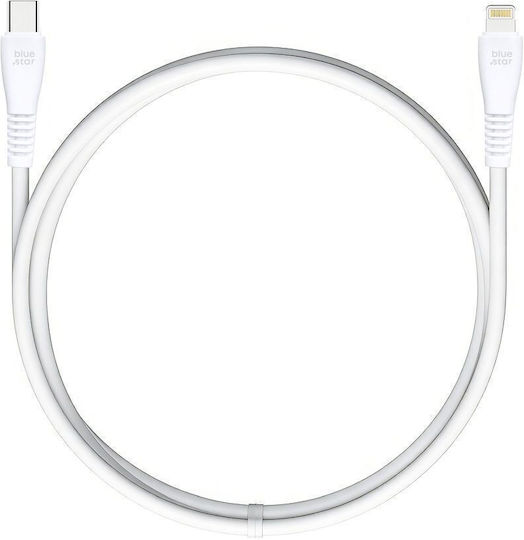 Blue Star Cablu USB-C La Lightning 27W Alb 1m