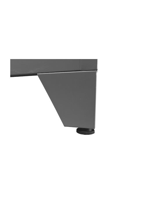 Double-Leaf Metallic Galvanized Cabinet with Locking Capability with 3 Shelves 60x40x190 cm