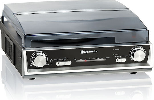 Roadstar TTR-8634 Turntables with Preamp and Built-in Speakers Silver