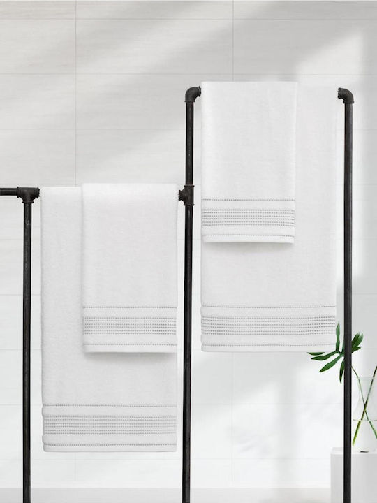 SteweHome Set Bath Towels 4 Pieces White