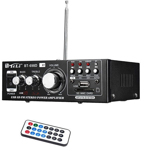 BT-698 Интегриран Hi-Fi усилвател Stereo 002167 Черен