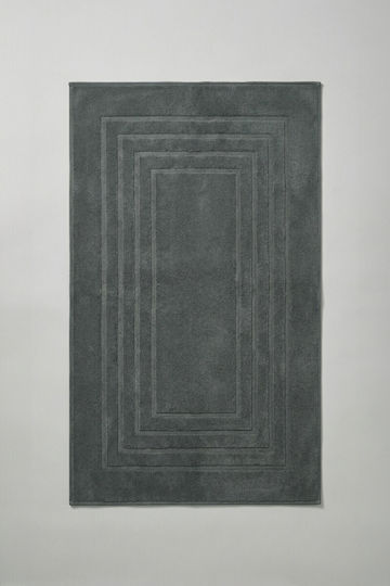 SteweHome Cotton Bath Mat Gray 60x130cm