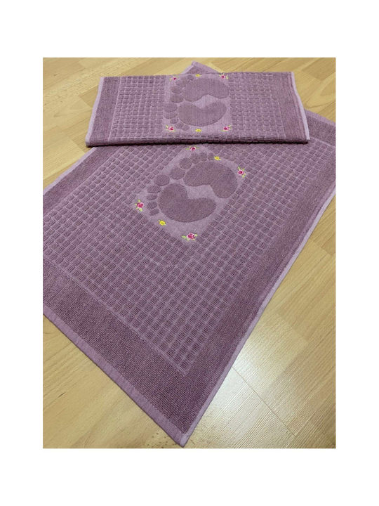 SteweHome Set Covoare De Baie Din Bumbac STE-024656-V50887 100% Bumbac 50x70cm 2 Bucăți