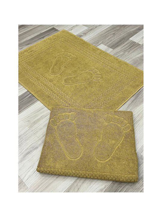 SteweHome SteweHome Badematten Baumwoll Set Gelb 50x70cm 2 Stück