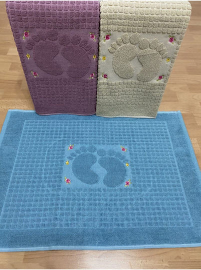 SteweHome Set Cotton Bath Mats STE-024751-V51147 Grey 50x70cm 3 Pieces