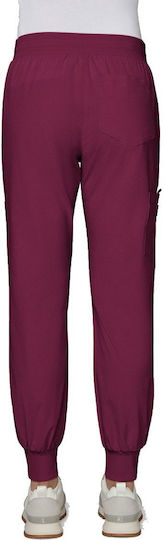 KOI USA Female Medical Pants Burgundy