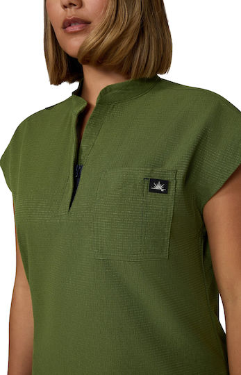 KOI USA Female Medical Blouse Green