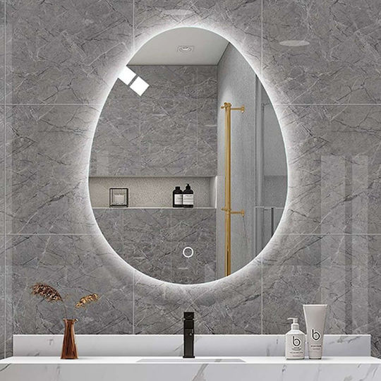 Gloria Oscar 67-4560 Καθρέπτης Led 60x80cm Λευκός